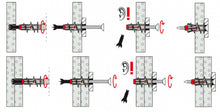Lade das Bild in den Galerie-Viewer, fischer Gipskartonplatten-Dübel DuoBlade K