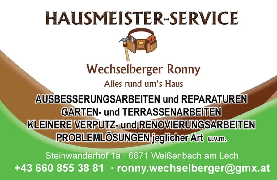 Hausmeister Service - Ronny Wechselberger