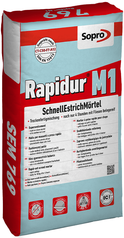 Rapidur® M1 - Schnell Estrich Mörtel