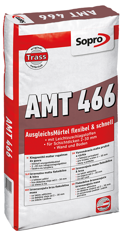 AMT 466 - Ausgleichs Mörtel flexibel & schnell mit Trass