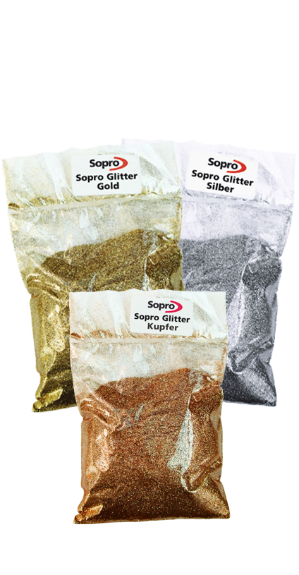 Sopro Glitter - silber/gold/kupfer