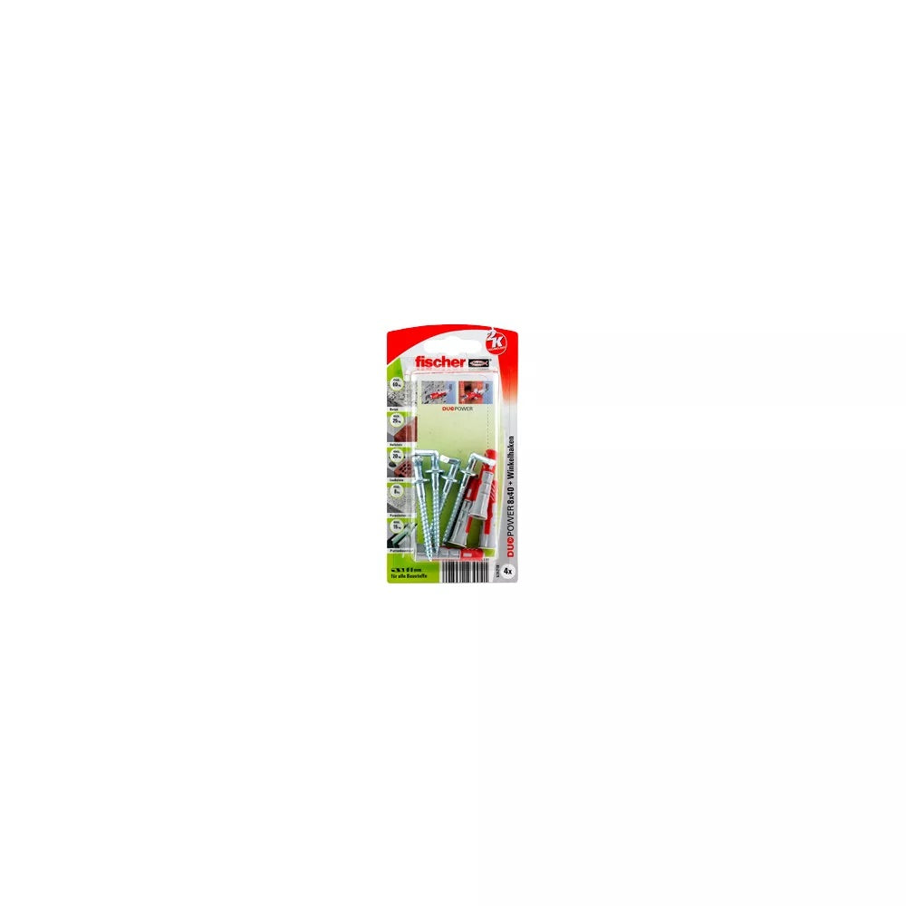 fischer DuoPower 8 x 40 WH mit Winkelhaken