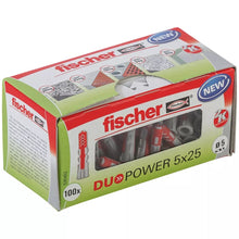 Lade das Bild in den Galerie-Viewer, fischer DuoPower 5 x 25 LD 100 Stck.
