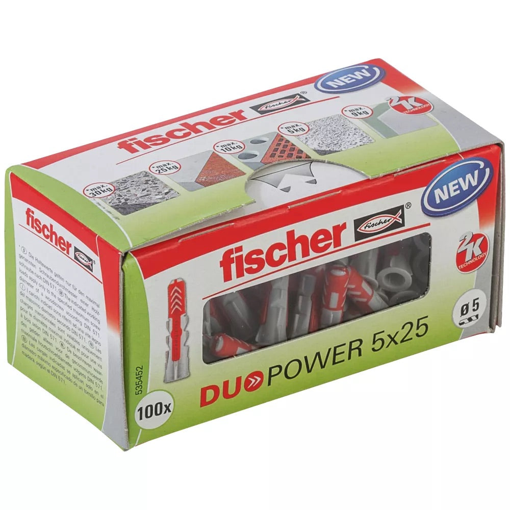 fischer DuoPower 5 x 25 LD 100 Stck.