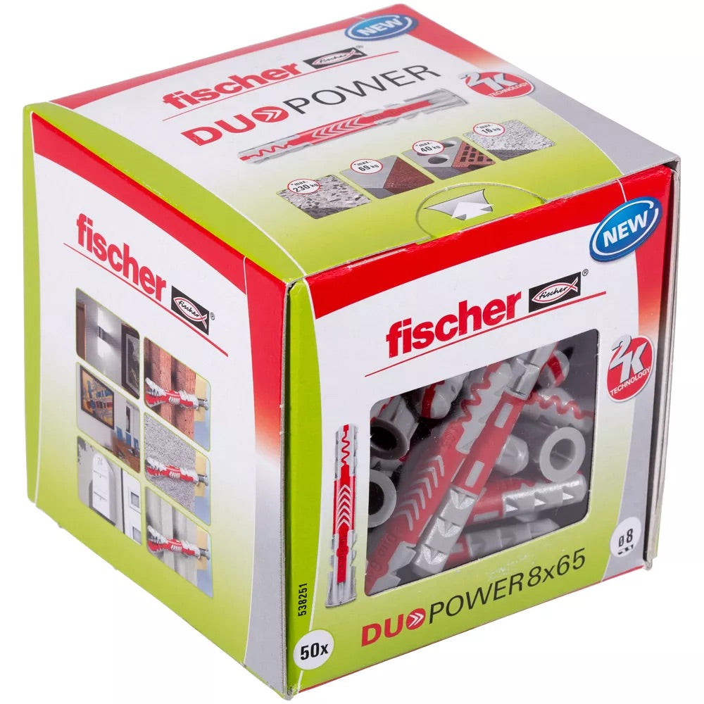 fischer DuoPower 8 x 65 50 Stck. Packung