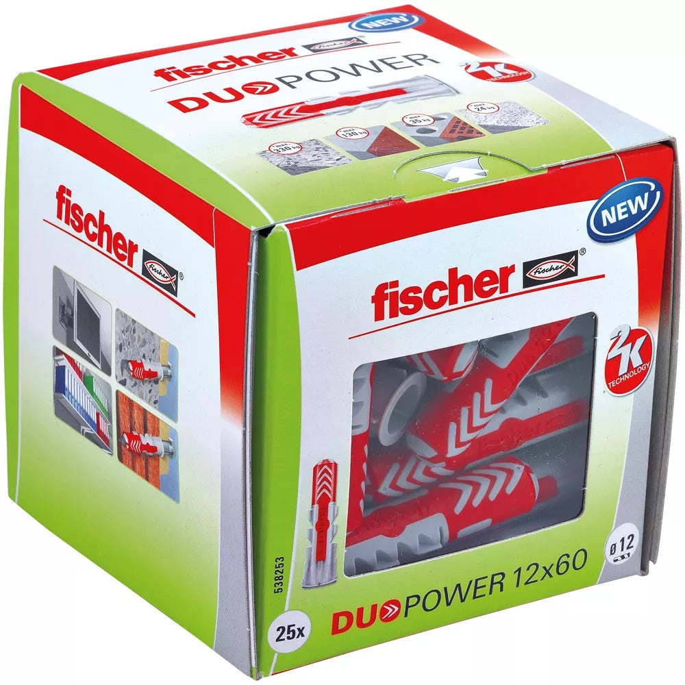fischer DuoPower 12 x 60 25 Stck. Packung