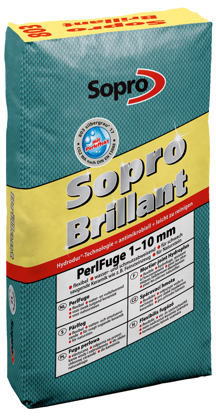 Sopro Brillant® PerlFuge - mit Hydrodur®-Technologie 1-10 mm