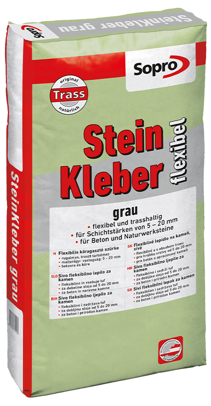 SteinKleber grau - flexibel